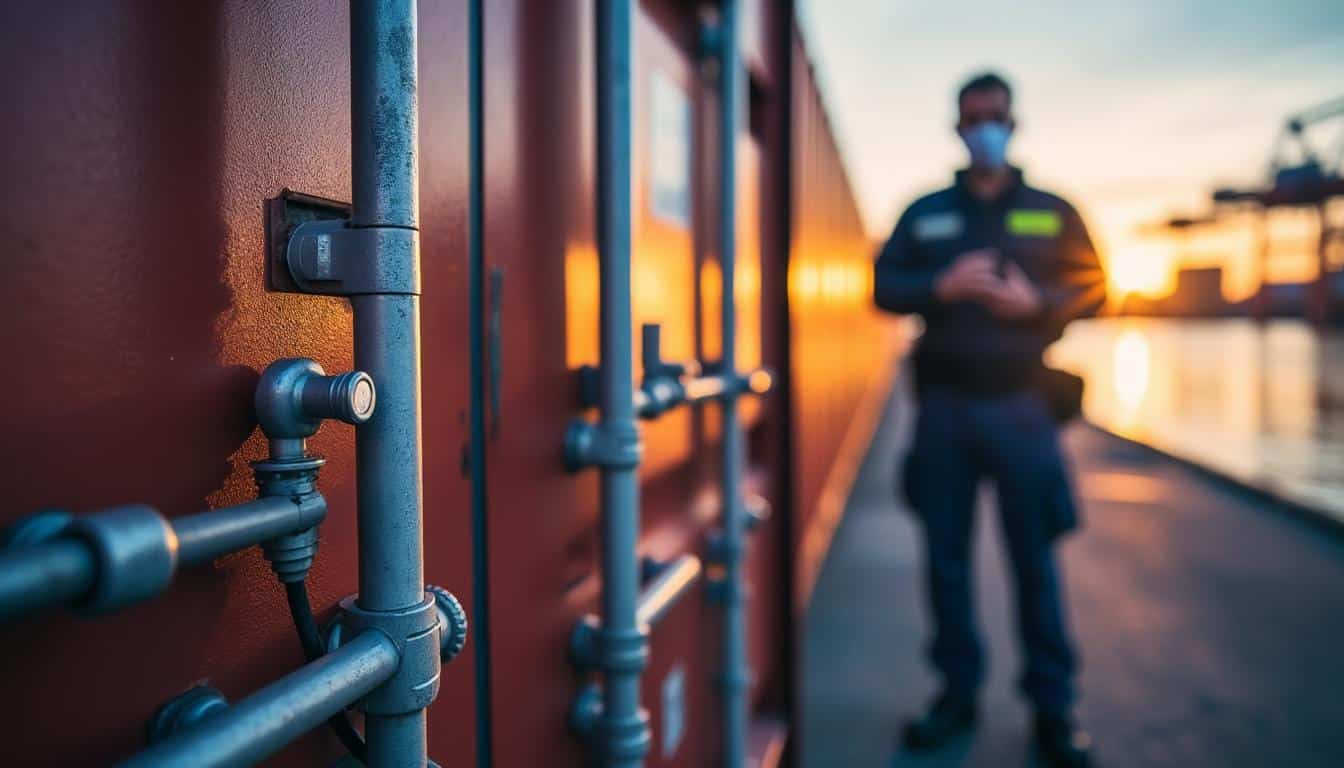Illustration: Pourquoi le plomb est-il indispensable pour sécuriser un conteneur maritime ?