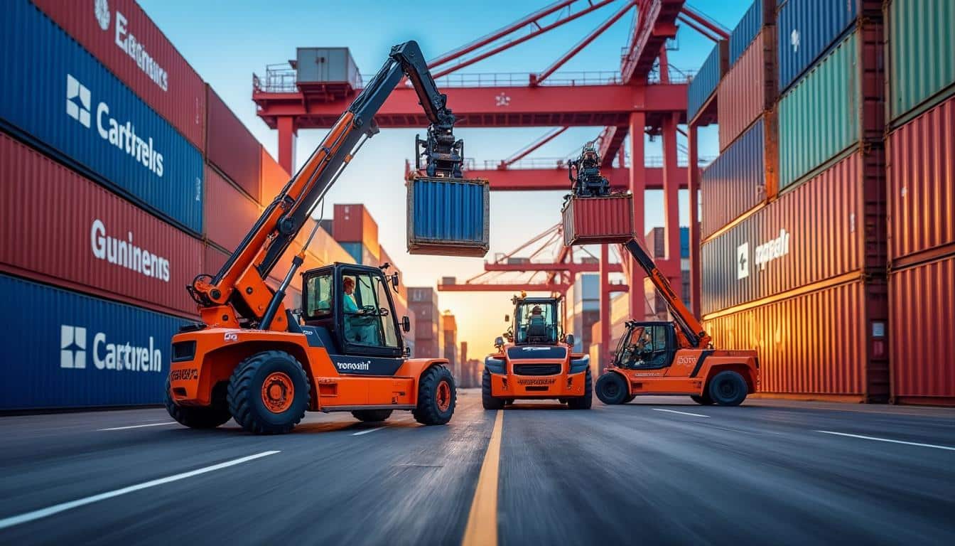 Illustration: Comprendre le rôle et les types de chariots élévateurs pour containers