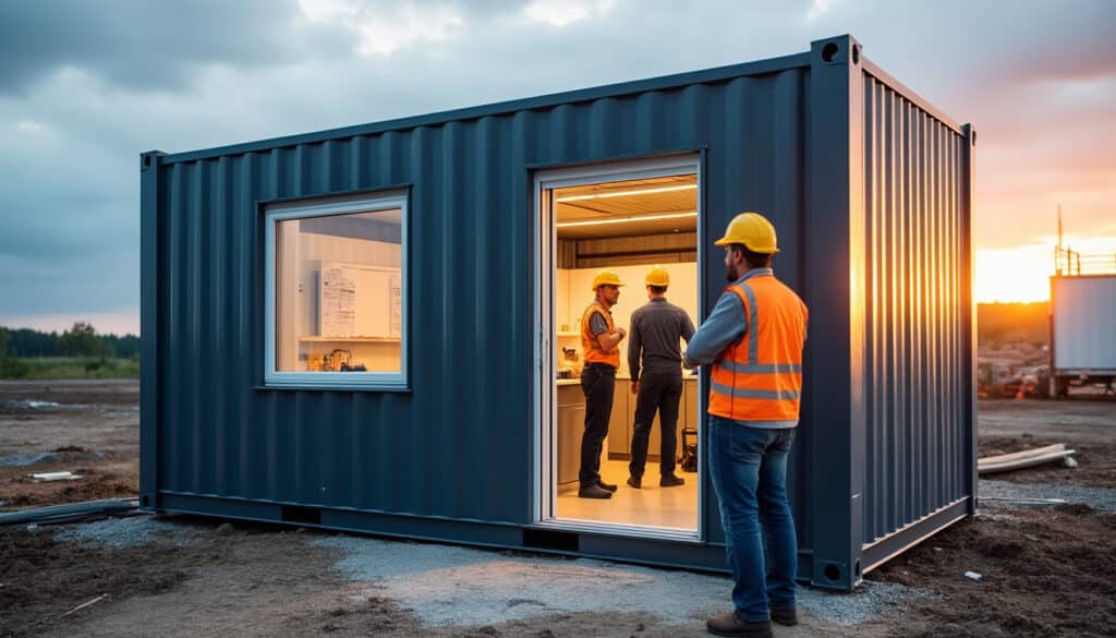 Conteneur bureau de chantier : un espace modulable et mobile performant