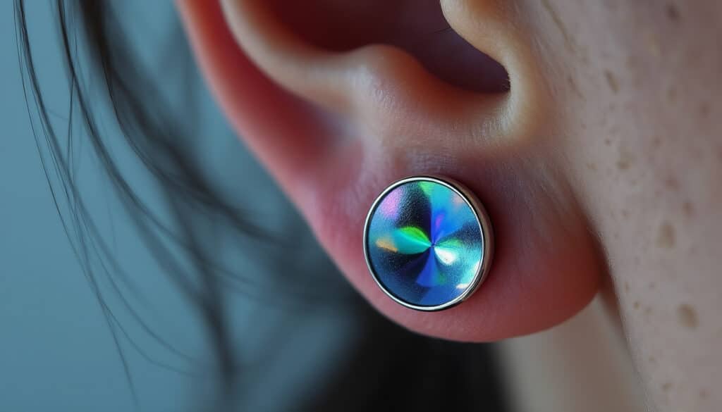 Boucle d’oreille en acier chirurgical : élégance et confort durable