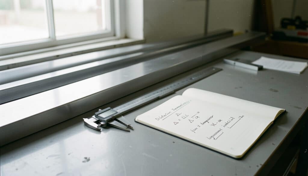 Coefficient de dilatation de l’acier et calcul simple